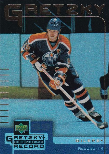 řadová karta WAYNE GRETZKY 99-00 UD Gretzky for the Performance číslo 14